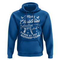 Funny Nakatomi Plaza Hoodie Merry Christmas And Yippee Ki Yay Snowflake Gun