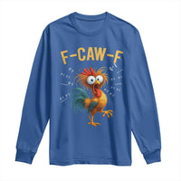 Funny F Caw F 67 Meme Long Sleeve Shirt Cartoon Rooster Chicken Poultry Humor - Wonder Print Shop