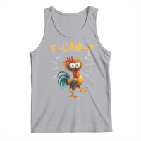 Funny F Caw F 67 Meme Tank Top Cartoon Rooster Chicken Poultry Humor - Wonder Print Shop