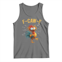 Funny F Caw F 67 Meme Tank Top Cartoon Rooster Chicken Poultry Humor - Wonder Print Shop