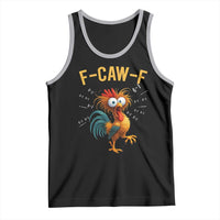 Funny F Caw F 67 Meme Tank Top Cartoon Rooster Chicken Poultry Humor - Wonder Print Shop
