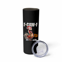 Funny F Caw F 67 Meme Christmas Skinny Tumbler Xmas Cartoon Rooster Chicken Poultry Humor - Wonder Print Shop