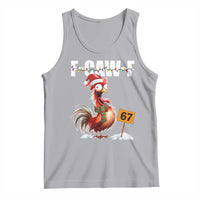 Funny F Caw F 67 Meme Christmas Tank Top Xmas Cartoon Rooster Chicken Poultry Humor - Wonder Print Shop