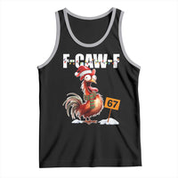 Funny F Caw F 67 Meme Christmas Tank Top Xmas Cartoon Rooster Chicken Poultry Humor - Wonder Print Shop