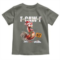 Funny F Caw F 67 Meme Christmas Toddler T Shirt Xmas Cartoon Rooster Chicken Poultry Humor - Wonder Print Shop