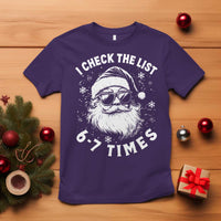 67 Meme Christmas Santa T Shirt Funny I Check The List 67 Times - Wonder Print Shop