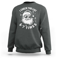67 Meme Christmas Santa Sweatshirt Funny I Check The List 67 Times - Wonder Print Shop