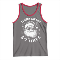 67 Meme Christmas Santa Tank Top Funny I Check The List 67 Times - Wonder Print Shop
