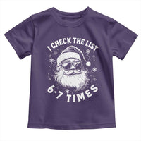 67 Meme Christmas Santa Toddler T Shirt Funny I Check The List 67 Times - Wonder Print Shop