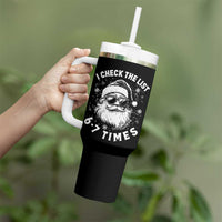 67 Meme Christmas Santa Tumbler With Handle Funny I Check The List 67 Times - Wonder Print Shop