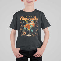 The Life Of The Show Santa T Shirt For Kid Funny Christmas Orange Santa - Wonder Print Shop