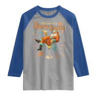 The Life Of The Show Santa Raglan Shirt Funny Christmas Orange Santa - Wonder Print Shop