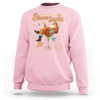 The Life Of The Show Santa Sweatshirt Funny Christmas Orange Santa - Wonder Print Shop