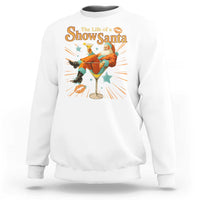 The Life Of The Show Santa Sweatshirt Funny Christmas Orange Santa - Wonder Print Shop