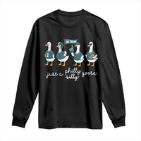 Just A Philly Goose Long Sleeve Shirt Funny Philadelphia Fan Silly Gooses Game Day - Wonder Print Shop