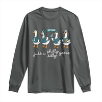 Just A Philly Goose Long Sleeve Shirt Funny Philadelphia Fan Silly Gooses Game Day - Wonder Print Shop