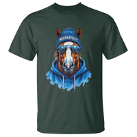 Indianapolis Fan T Shirt Blue Horse Sports Lover Game Day - Wonder Print Shop