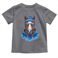 Indianapolis Fan Toddler T Shirt Blue Horse Sports Lover Game Day - Wonder Print Shop