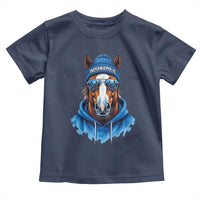Indianapolis Fan Toddler T Shirt Blue Horse Sports Lover Game Day - Wonder Print Shop