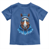 Indianapolis Fan Toddler T Shirt Blue Horse Sports Lover Game Day - Wonder Print Shop