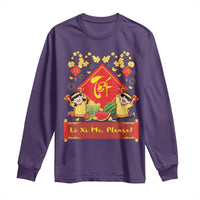 Funny Tet Vietnamese New Year 2025 Long Sleeve Shirt Li Xi Me Please Viet Holiday