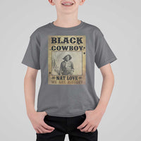 Black Cowboy Nat Love T Shirt For Kid Black History Month