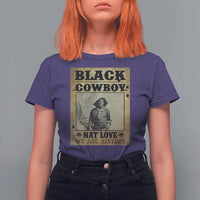 Black Cowboy Nat Love T Shirt For Women Black History Month
