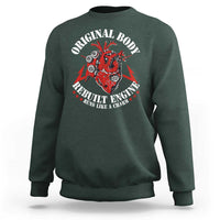 Funny Open Heart Surgery Recovery Survivor Sweatshirt Original Body Rebuilt Engine Runs Like A Charm