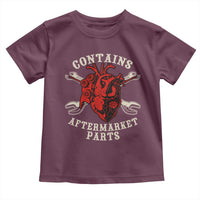 Funny Heart Surgery Toddler T Shirt Contains Aftermarket Parts