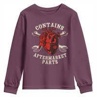 Funny Heart Surgery Youth Sweatshirt Contains Aftermarket Parts