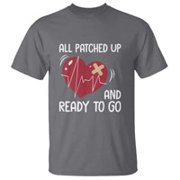 Funny Heart Surgery Recovery Survivor T Shirt All Patched Up And Ready To Go