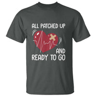 Funny Heart Surgery Recovery Survivor T Shirt All Patched Up And Ready To Go