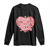 Mama Of A Heart Warrior Long Sleeve Shirt CHD Awareness Retro Red Checkered Heart