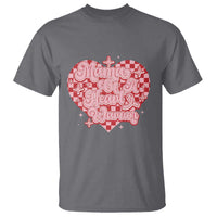 Mama Of A Heart Warrior T Shirt CHD Awareness Retro Red Checkered Heart