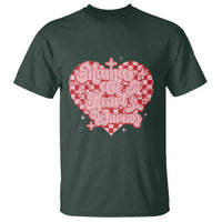 Mama Of A Heart Warrior T Shirt CHD Awareness Retro Red Checkered Heart