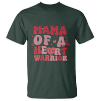 Mama Of A Heart Warrior T Shirt Congenital Heart Disease CHD Awareness