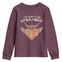 Congenital Heart Disease CHD Awareness Youth Sweatshirt I've Had A Few Upgrades Toy Heart