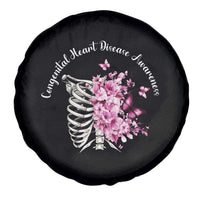 CHD Awareness Spare Tire Cover Congenital Heart Disease Awareness Floral Rib Cage