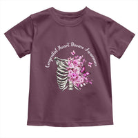 CHD Awareness Toddler T Shirt Congenital Heart Disease Awareness Floral Rib Cage