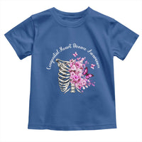 CHD Awareness Toddler T Shirt Congenital Heart Disease Awareness Floral Rib Cage