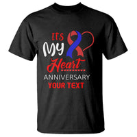 Personalized CHD Awareness T Shirt Custom Text It's My Heart Anniversary