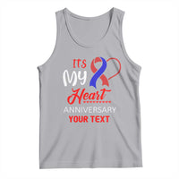 Personalized CHD Awareness Tank Top Custom Text It's My Heart Anniversary