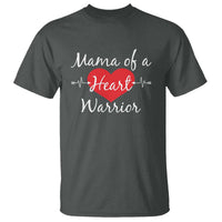 Mama Of A Heart Warrior T Shirt CHD Awareness Heart