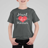 Heart Of A Warrior T Shirt For Kid CHD Awareness Heart