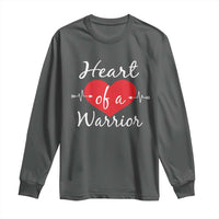 Heart Of A Warrior Long Sleeve Shirt CHD Awareness Heart