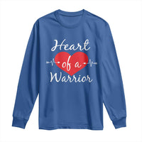 Heart Of A Warrior Long Sleeve Shirt CHD Awareness Heart