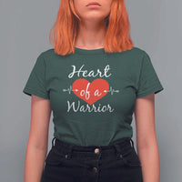 Heart Of A Warrior T Shirt For Women CHD Awareness Heart