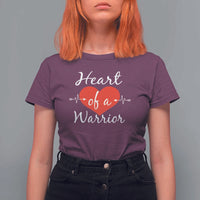 Heart Of A Warrior T Shirt For Women CHD Awareness Heart