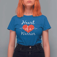 Heart Of A Warrior T Shirt For Women CHD Awareness Heart