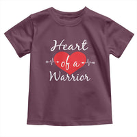 Heart Of A Warrior Toddler T Shirt CHD Awareness Heart